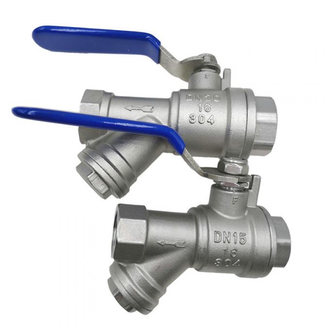 2′′ Stainless Steel 304/316 Filter Ball Valve for Water Pipe