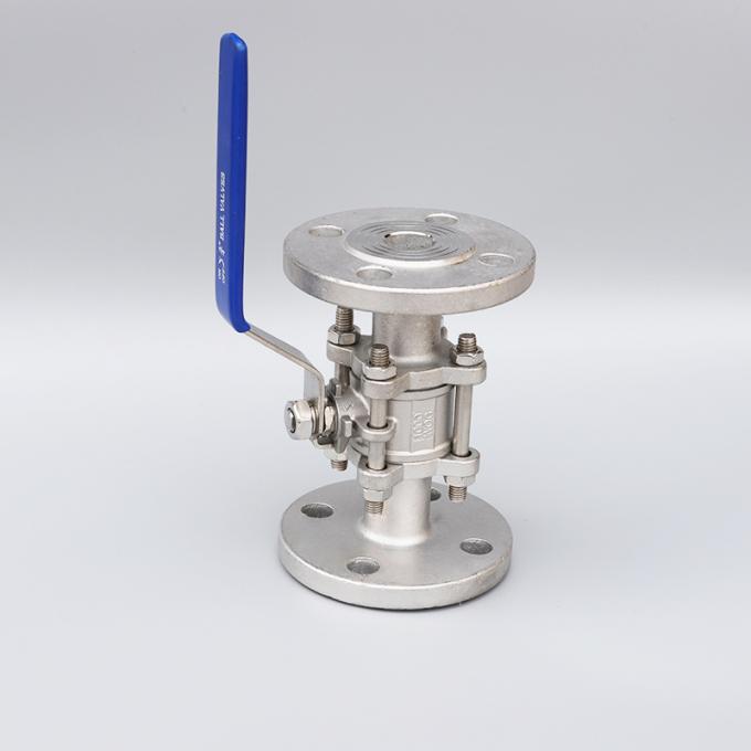 3′′ Stainless Steel Full-Port Handle 3PC Flange Ball Valve