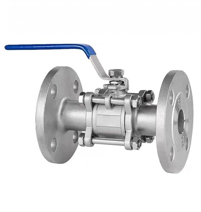 3′′ Stainless Steel Full-Port Handle 3PC Flange Ball Valve